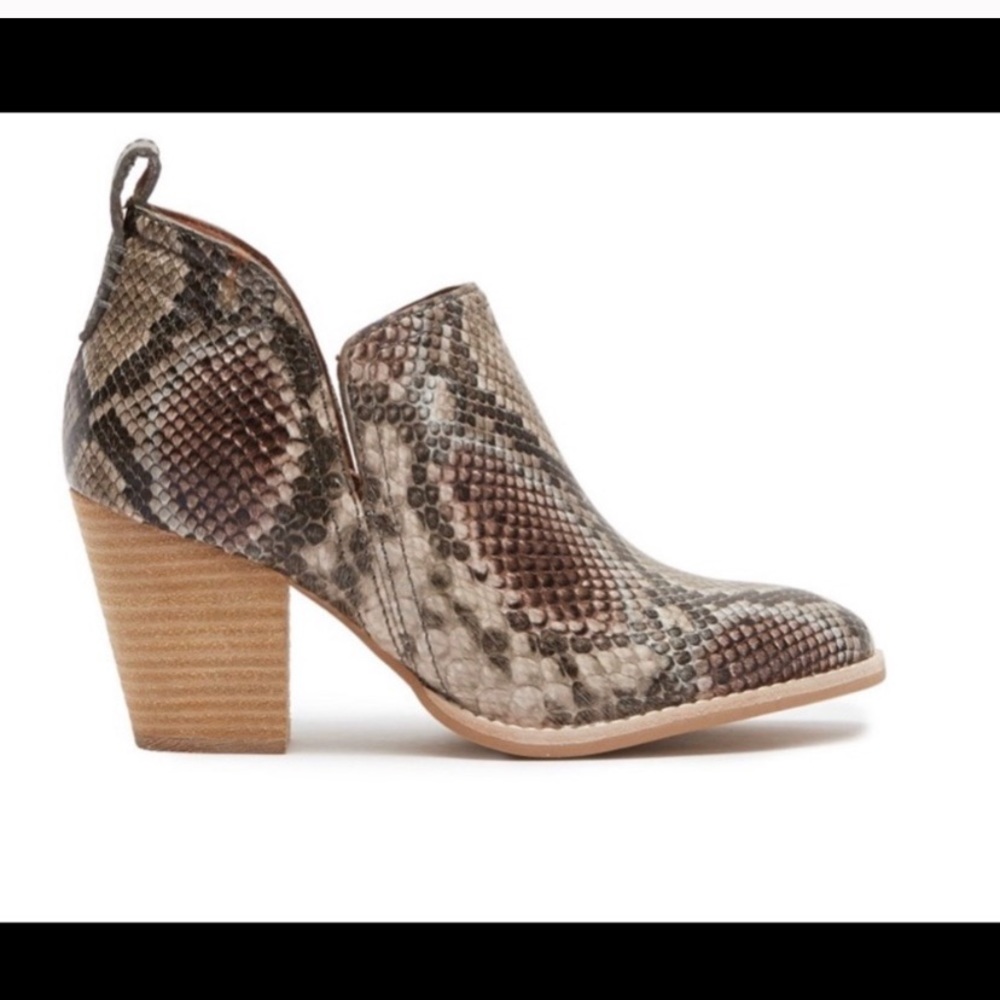 Jeffrey Campbell Shark Snakeskin Booties